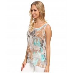 Sleeveless Chiffon Zebra Fresco Sleeveless Chiffon Zebra Fresco